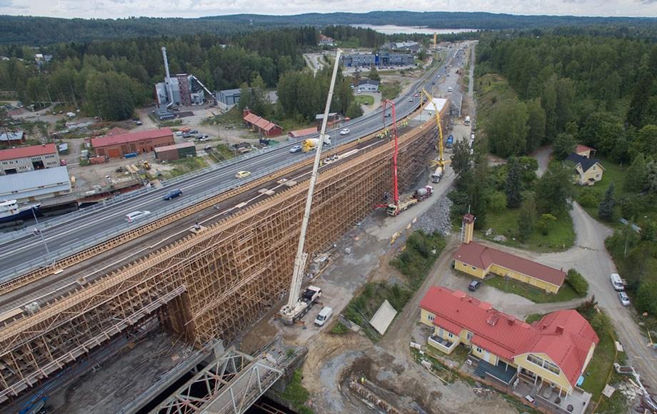 Laitaatsalmen sillat ovat Suomen suurimmat betonisillat | KIVIFAKTAA